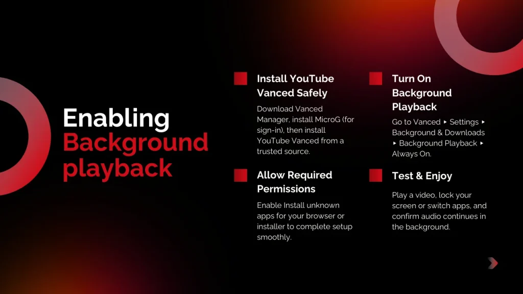 How to Enable YouTube Vanced Background Playback: Step-by-Step Guide for Android 2026 5 how to enable background playback in youtube vanced image