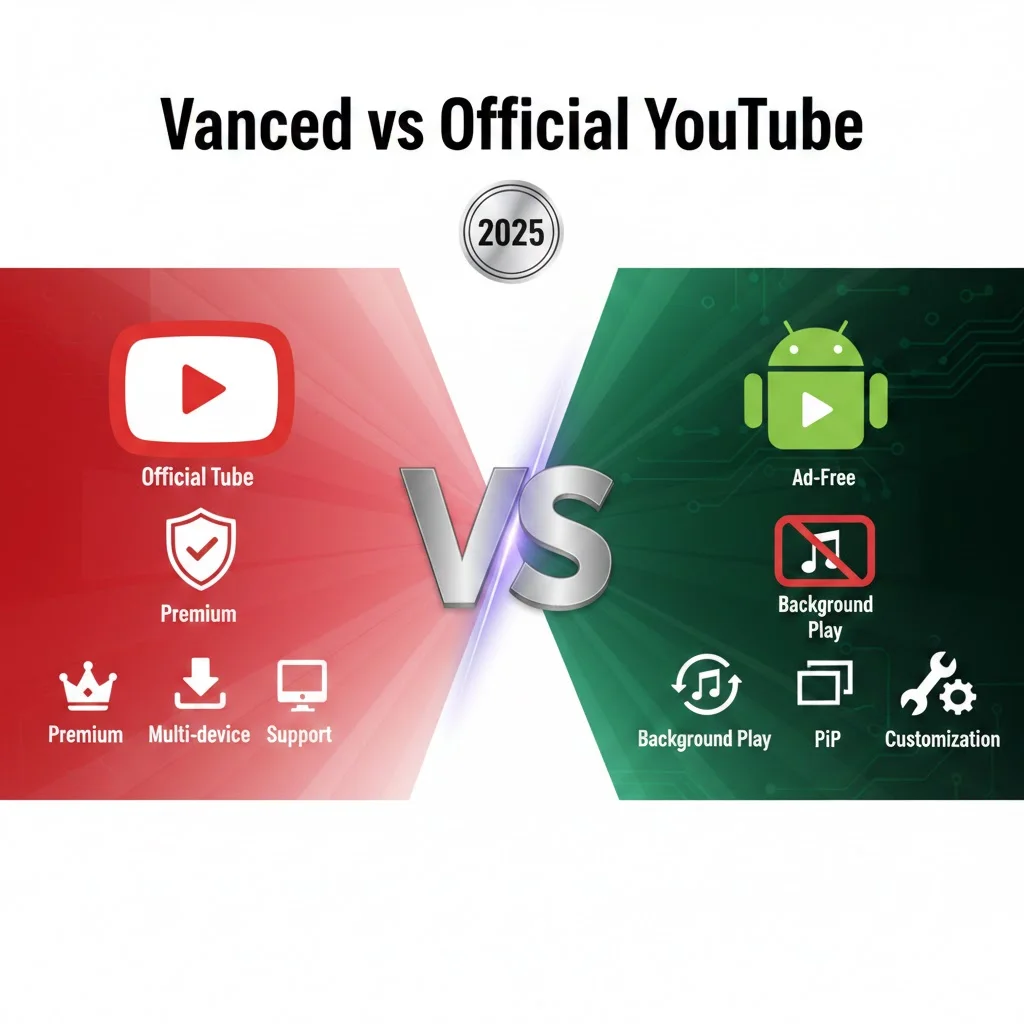 YouTube Vanced vs Official YouTube